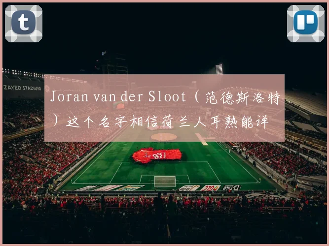 Joran van der Sloot（范德斯洛特）这个名字相信荷兰人耳熟能详